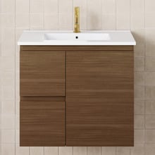 Dolce 750mm Walnut Wall Hung Single Vanity